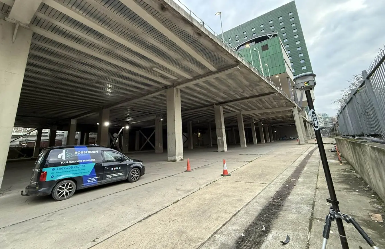 Houseborn Engineering survey vehicle on a commercial site